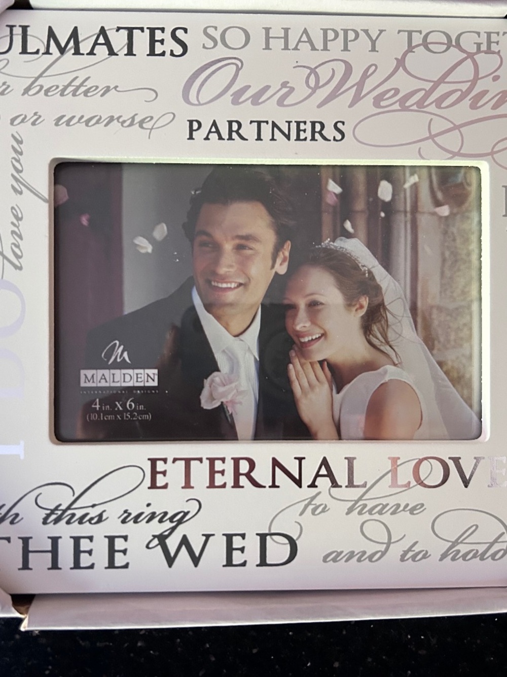 Wedding picture frame